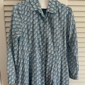 Livro Classic Shirtdress | Blue Marigolds